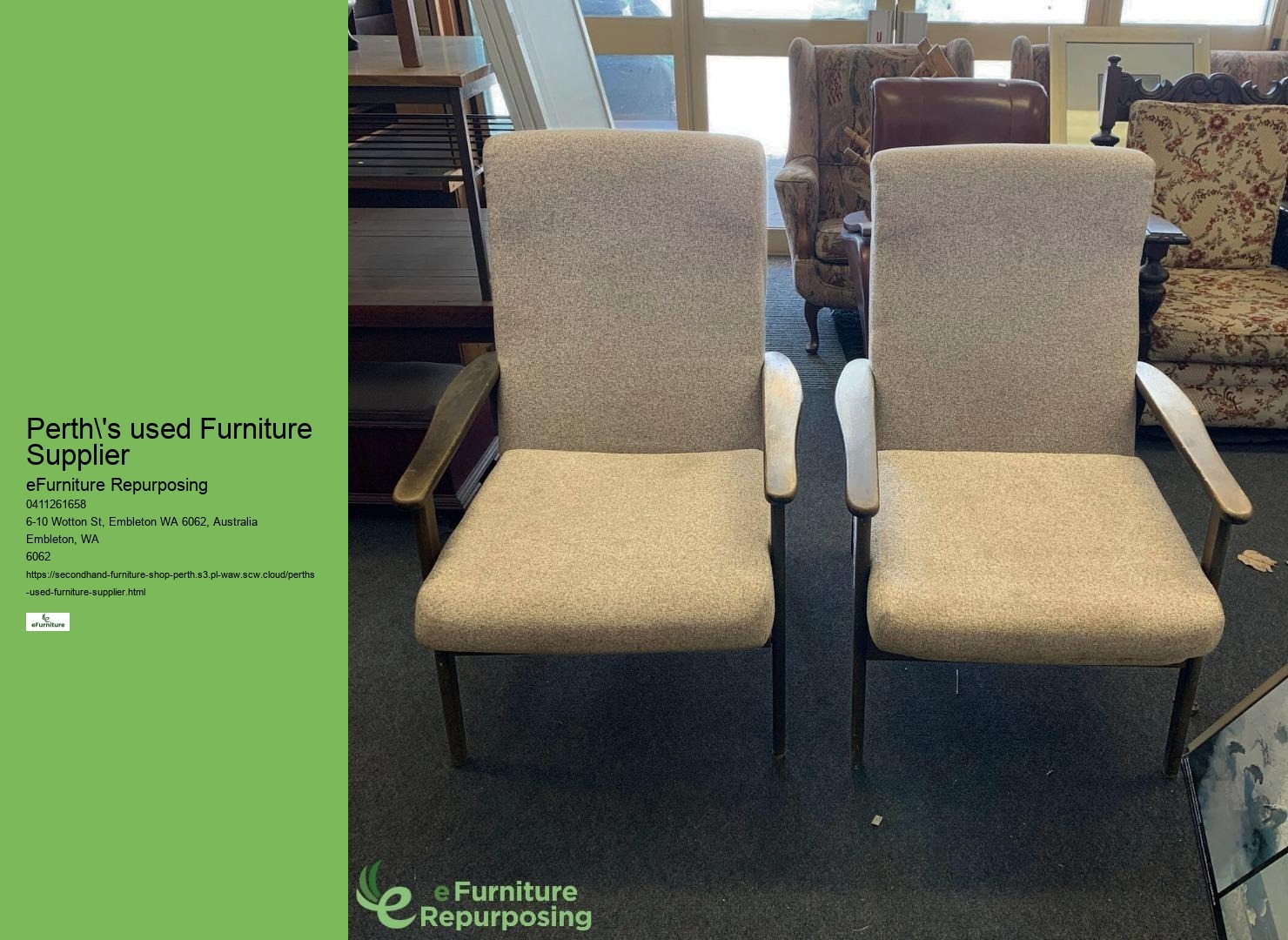 Second-Hand Furniture Aesthetics Perth