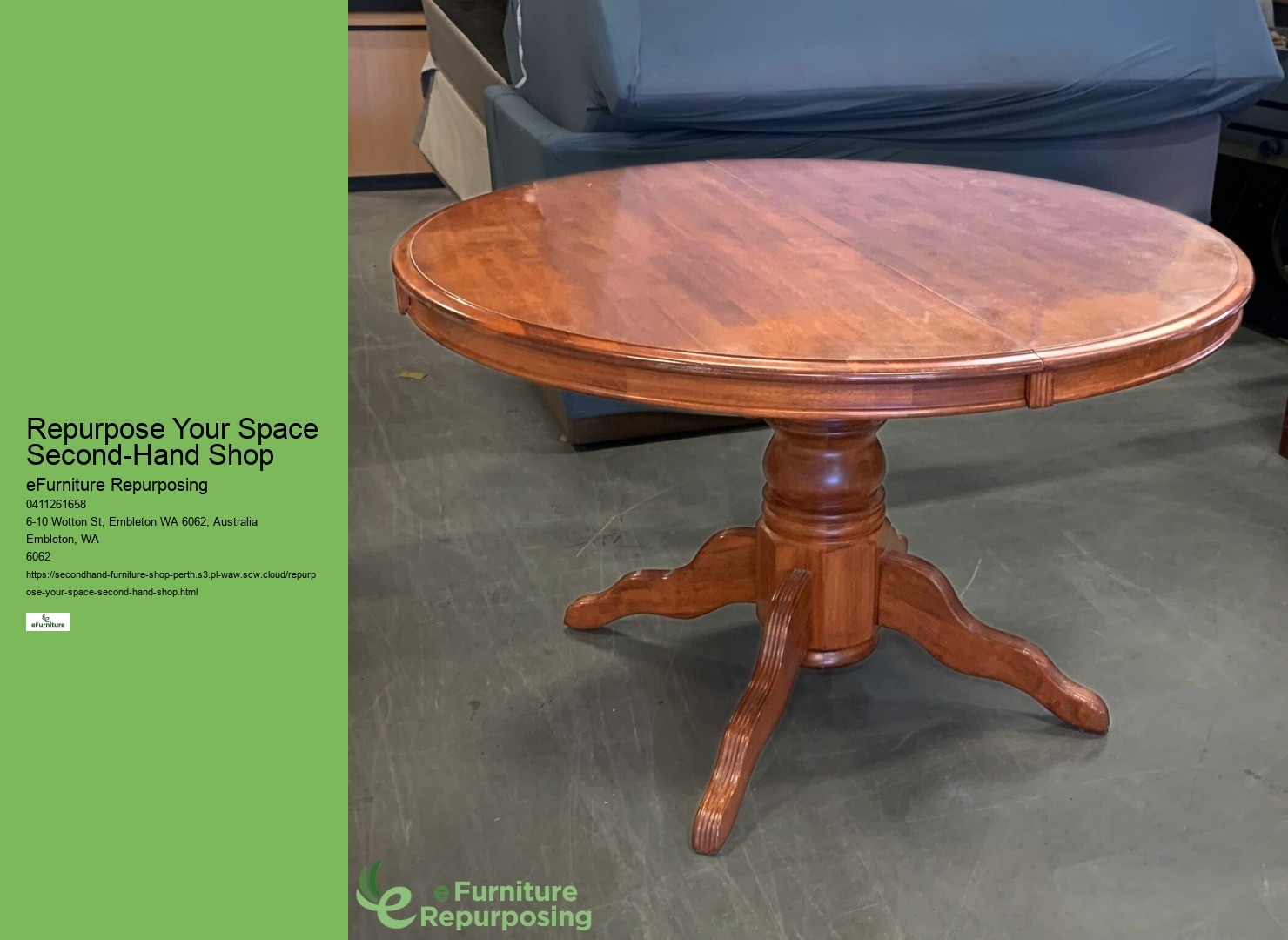 Perth's Preloved Furniture Store