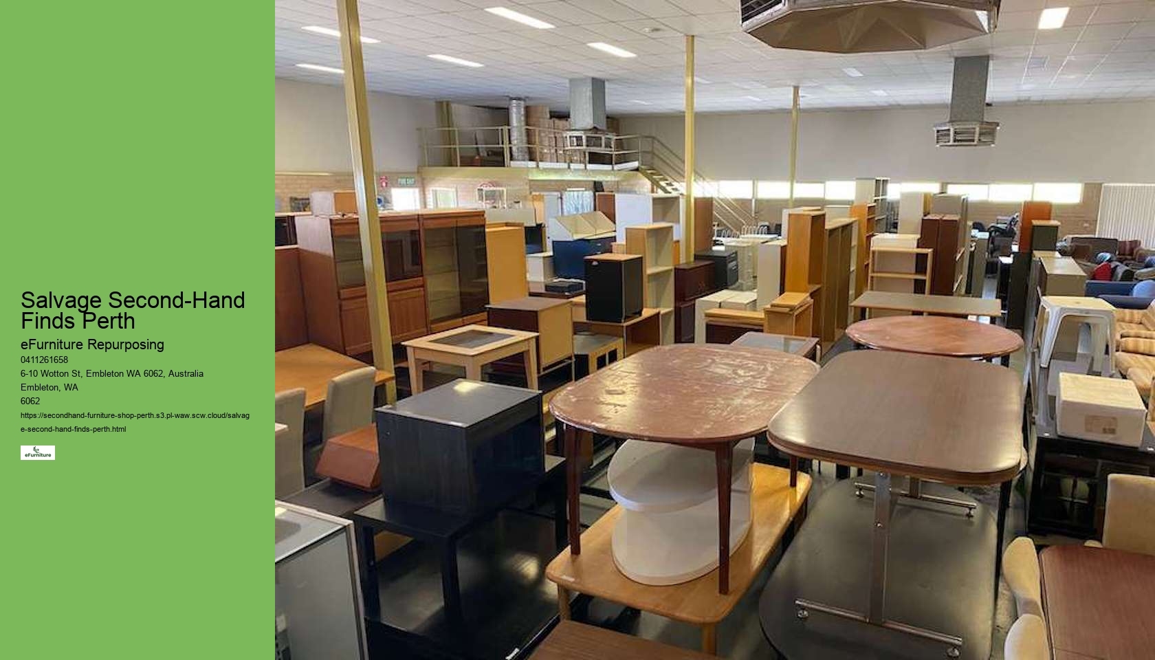 Perth's Second-Hand Furniture Boutiques